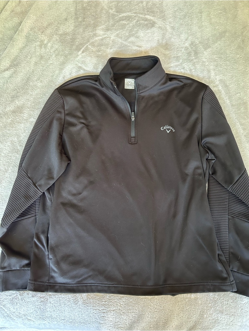 Callaway Black Quarter-Zip Golf Pullover